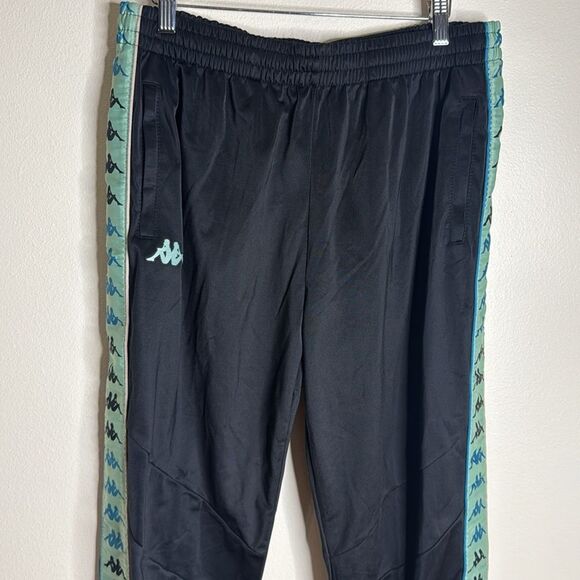 Kappa Men 222 Bandana Mercury Tracksuit jacket and pants black sage green XXL - Picture 9 of 15